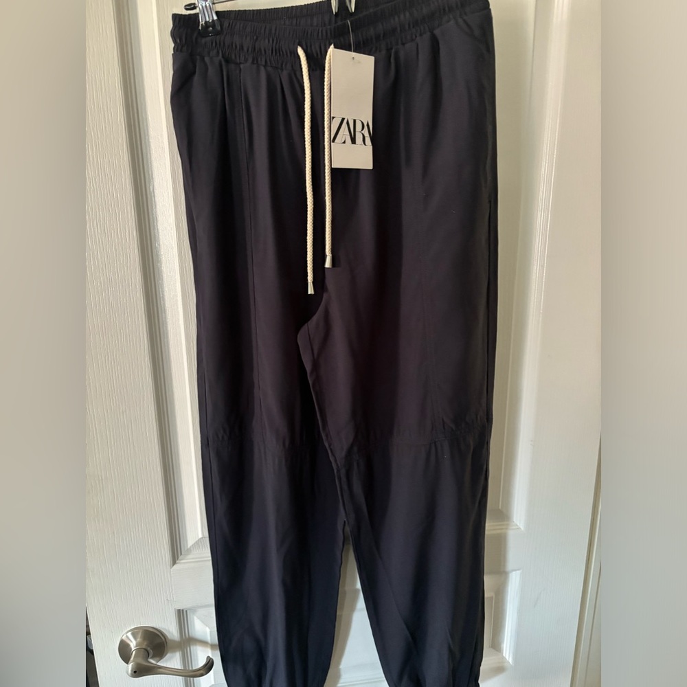 Zara navy blue joggers